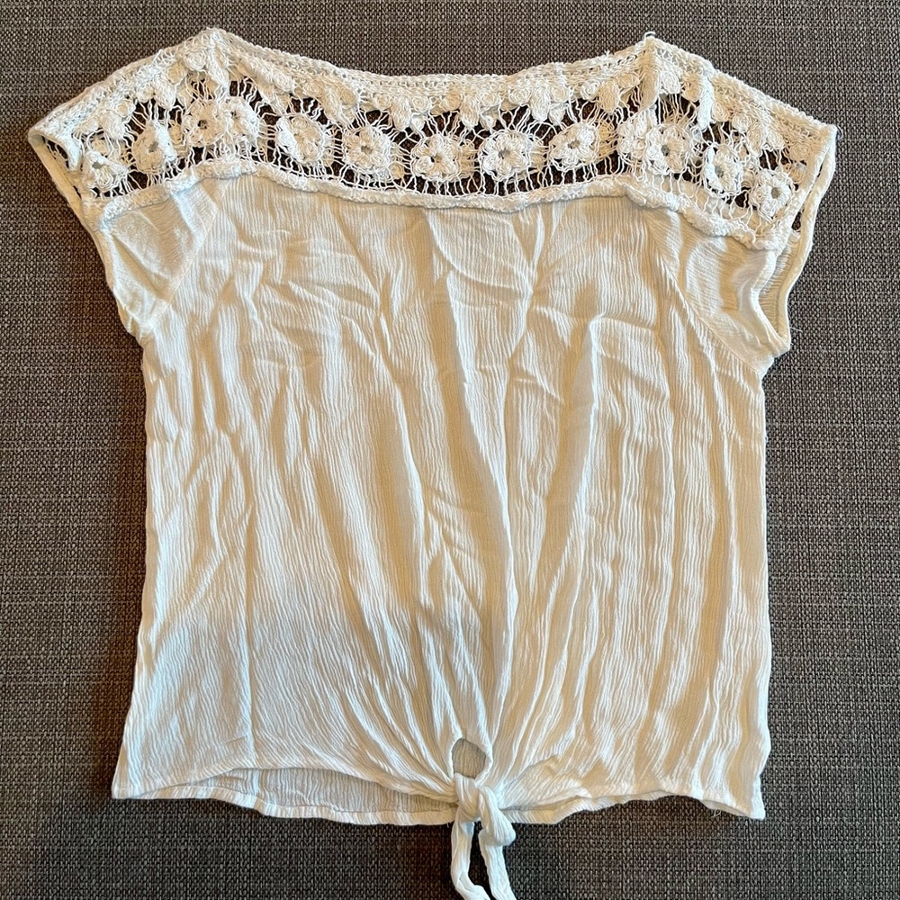 White summer blouse